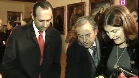 Presidente Bauza y Presidente Fundacion Casa Serra en Museo Presidente Bauza y Presidente Fundacion Casa Serra en Museo